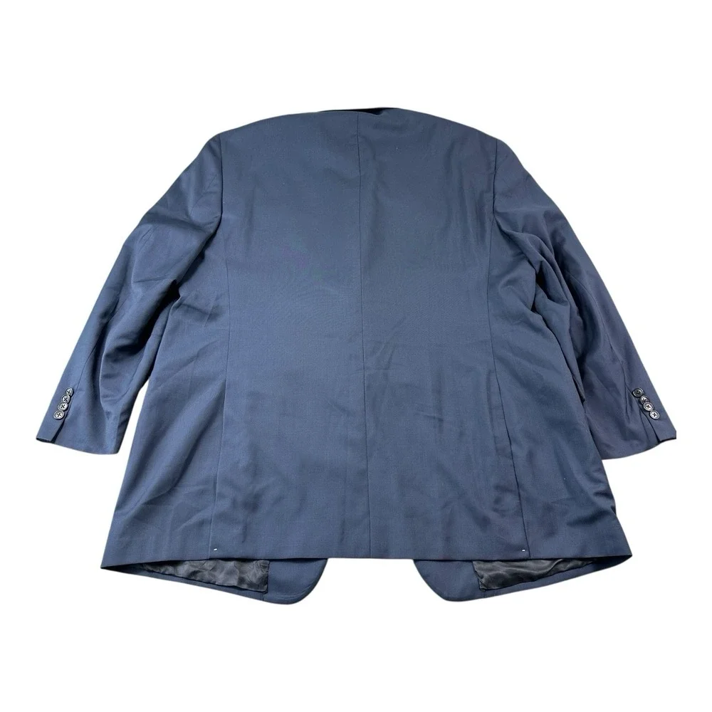 Joseph Abboud‎ Navy Blue Marzotto 120s Wool Men's Blazer Size 52L NWT